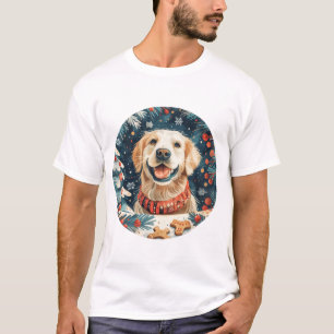 Camiseta Perros recuperadores de oro de navidades