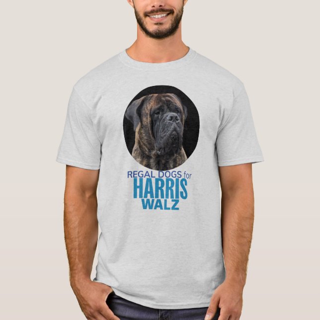 Camiseta Perros Regal para Harris Walz (Anverso)