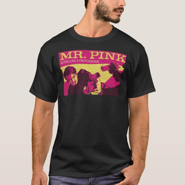 Camiseta Perros reservorios, Sr. Pink el profesional esenci (Anverso)