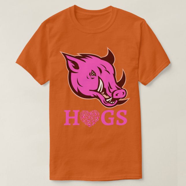 Camiseta Perros rosados Cabeza de respaldo con cintas rosas (Diseño del anverso)