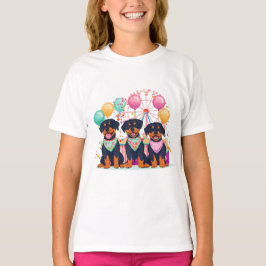 Camiseta Perros Rottweiler En Un Carnaval