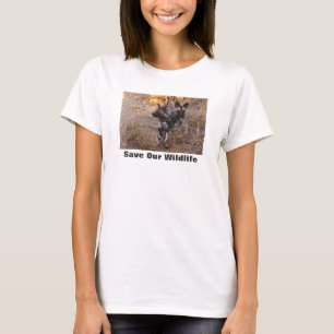 Camiseta Perros salvajes salvan nuestra vida silvestre