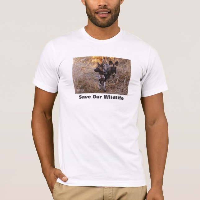 Camiseta Perros salvajes salvan nuestra vida silvestre (Anverso)