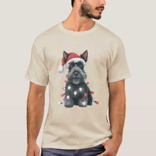 Camiseta Perros Scottie Terrier Escocés Navidad Perro Mamá