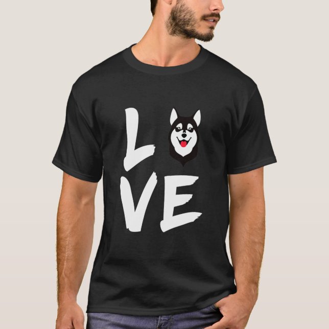 Camiseta Perros Siberian Husky Dog (Anverso)
