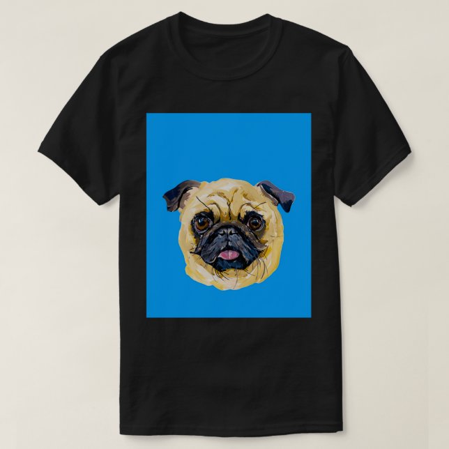 Camiseta Perros sobre personas dibujando gráfico (Diseño del anverso)