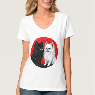 Camiseta perros spitz japoneses