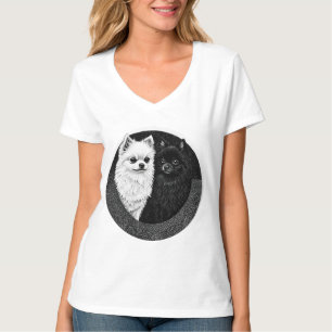 Camiseta perros spitz japoneses