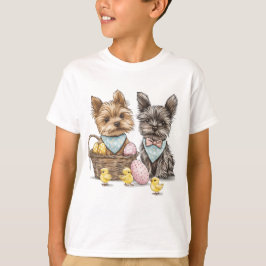 Camiseta Perros Terrier de Easter Yorkshire
