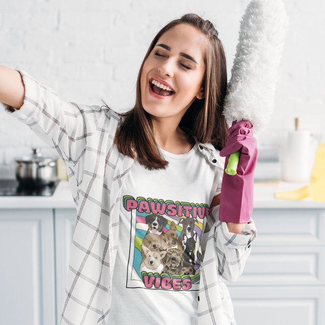 Camiseta Perros - Vibes positivas (Subido por el creador)
