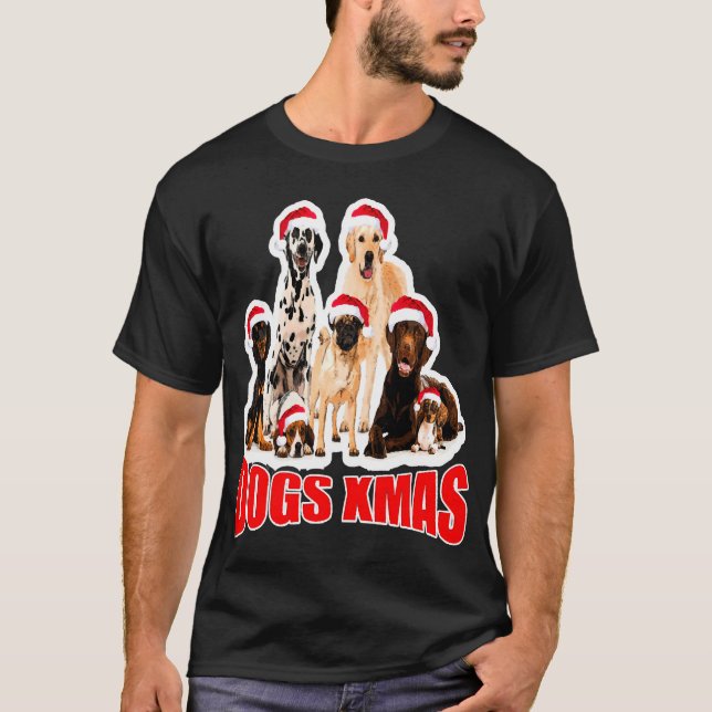 Camiseta Perros X Mas Perros Navidades Perros (Anverso)