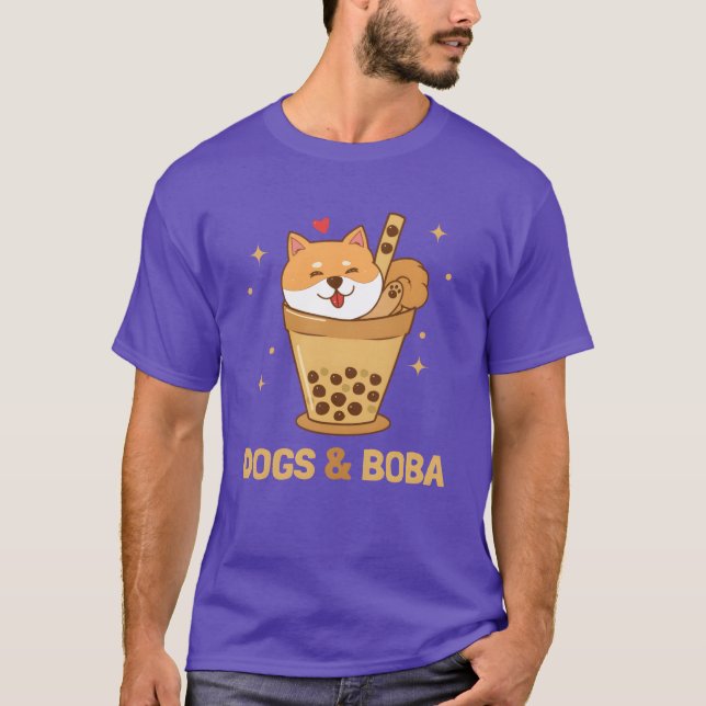 Camiseta Perros y Boba Perro Papi Perro Mamá Dogfather Shib (Anverso)