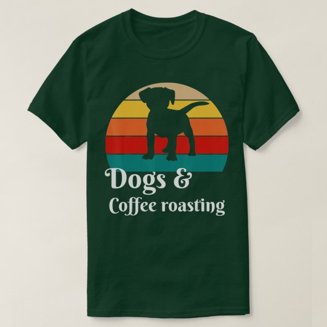 Camiseta Perros y café tostado (Diseño del anverso)