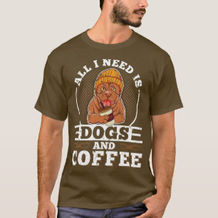 Camiseta Perros Y Coffe Graciosos Perros Pitbull