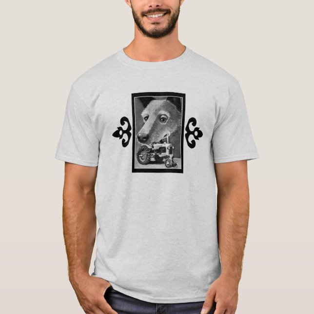 Camiseta Perros y cuervos abajo en la granja (Anverso)