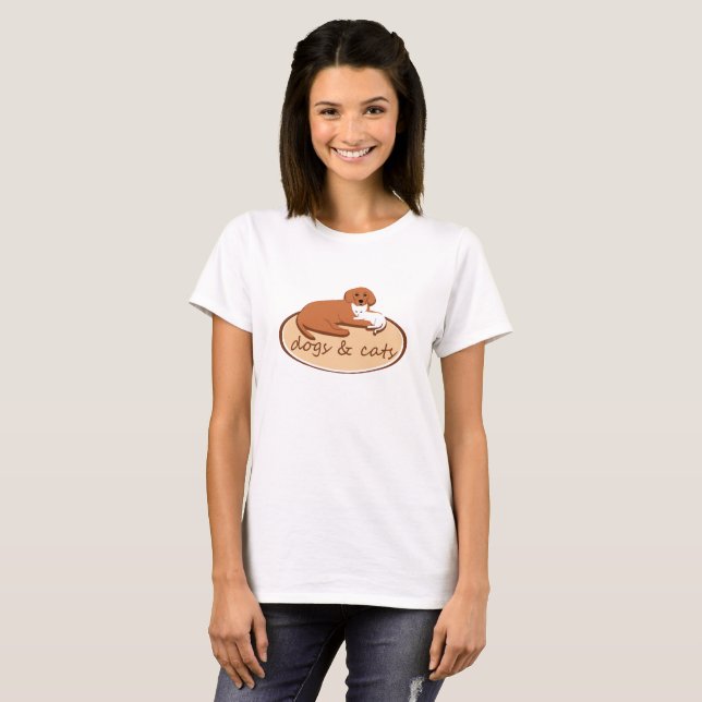 Camiseta perros y gatos (Anverso completo)