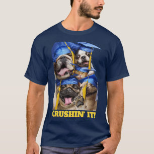 Camiseta Perros y gatos graduados en cabina de fotos