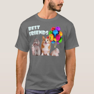 Camiseta Perros y gatos me encantan los perros y gatos
