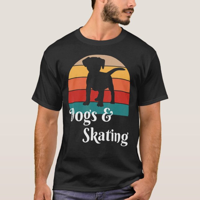 Camiseta Perros y patineta (Anverso)