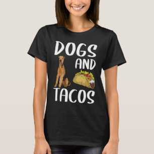 Camiseta Perros Y Tacos Airedale Terrier Comida Mexicana