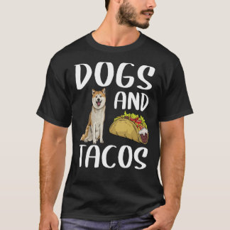Camiseta Perros Y Tacos Akita Comida Mexicana