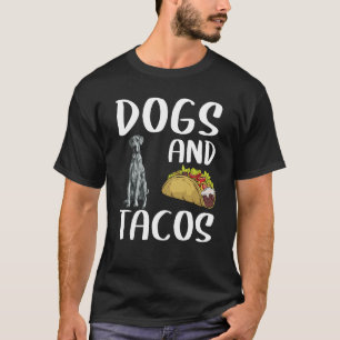 Camiseta Perros Y Tacos Blue Merle Dane Comida Mexicana
