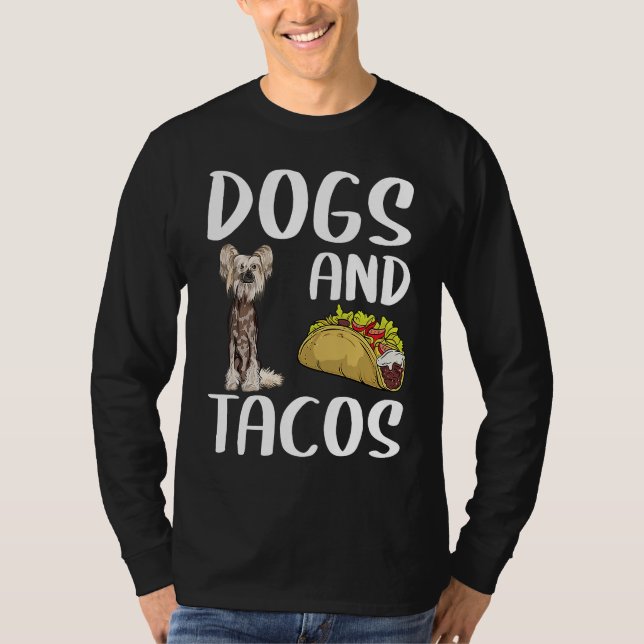 Camiseta Perros Y Tacos Chinos Crestan Comida Mexicana (Anverso)