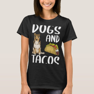 Camiseta Perros Y Tacos Collie Comida Mexicana