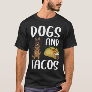 Camiseta Perros Y Tacos Pastor Alemán Comida Mexicana