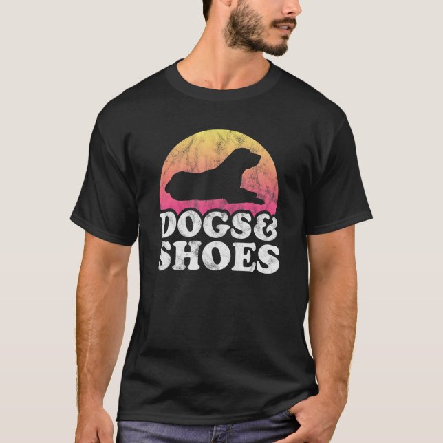 Camiseta Perros y zapatos de perro y zapato para hombres o  (Anverso)