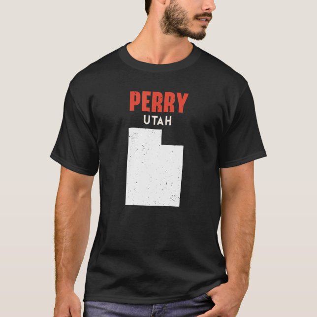 Camiseta Perry Utah Estados Unidos de América Viajes Utahan (Anverso)