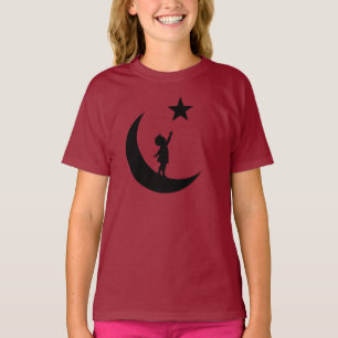 Camiseta Perseguidor de sueños Diseño minimalista de luna y