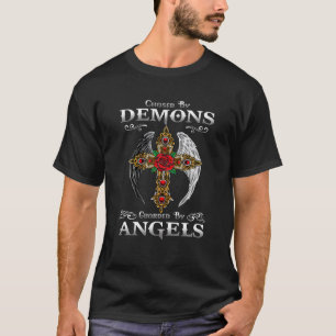 Camiseta Perseguidos Por Demonios Custodiados Por Ángeles H