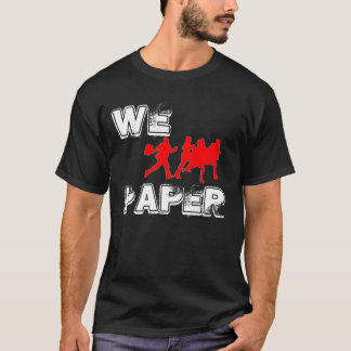 Camiseta Perseguimos el negro de papel