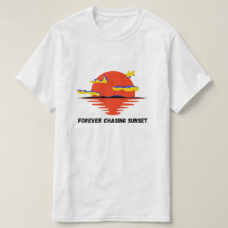 Camiseta perseguir para siempre la puesta de sol