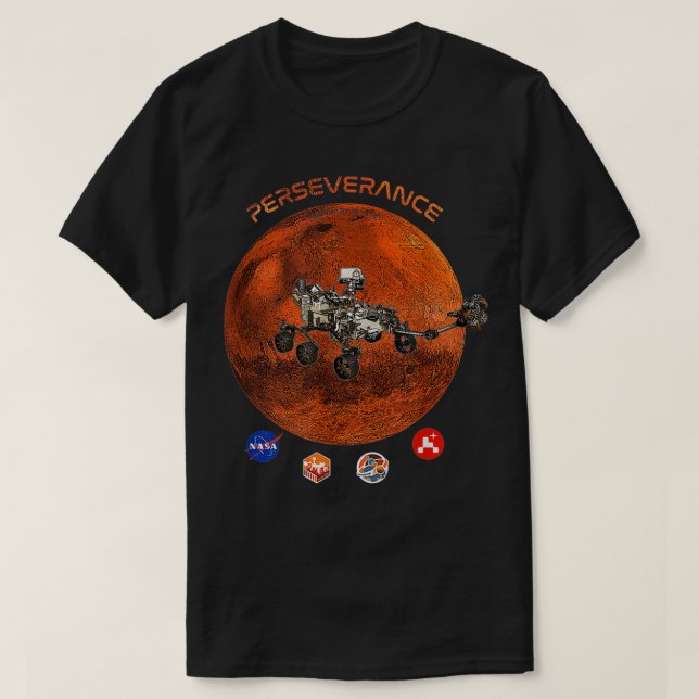 Camiseta Perseverancia de la NASA en Marte 2020 (Diseño del anverso)