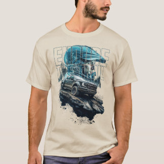 Camiseta Perseverar en el camino del camión 4x4 en arte grá