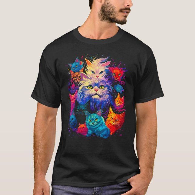 Camiseta Persian Cat Family (Anverso)