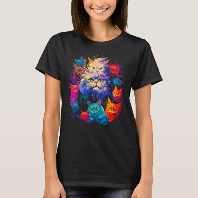 Camiseta Persian Cat Family (Anverso)
