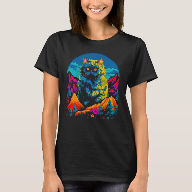 Camiseta Persian Cat Mountain (Anverso)