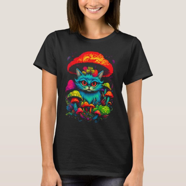 Camiseta Persian Cat Mushroom (Anverso)