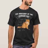 Persian cat Persian cats anatomy T-Shirt