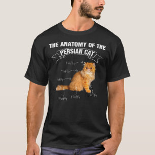 Camiseta Persian cat Persian cats anatomy T-Shirt