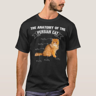Camiseta Persian cat Persian cats anatomy T-Shirt
