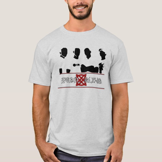 Camiseta Persianas del miedo - w/Silhouette blanco (Anverso)