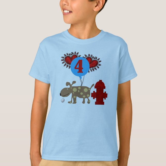 Camiseta Persiga el 4to cumpleaños (Anverso)