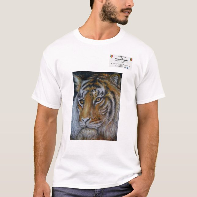 Camiseta persiga los retratos, retrato del perro, retrato (Anverso)