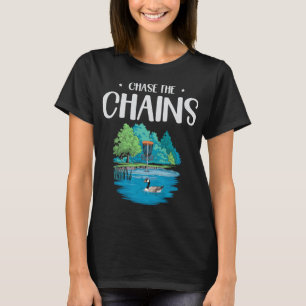 Camiseta Persigue Disc Golf Escénico de la Naturaleza de la
