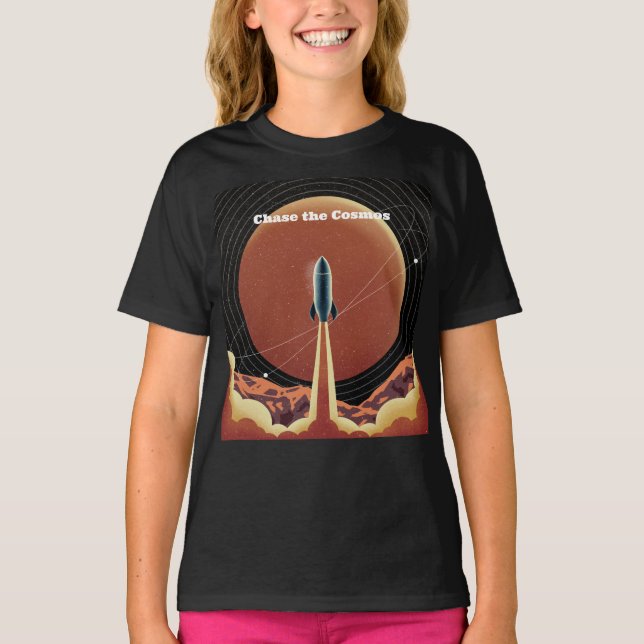 Camiseta Persigue el Espacio Cósmico (Anverso)