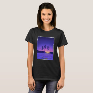 Camiseta Persigue el Sol – Atardecer Tropical con Palmeras